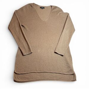 Babaton V-Neck Sweater in Warm Brown